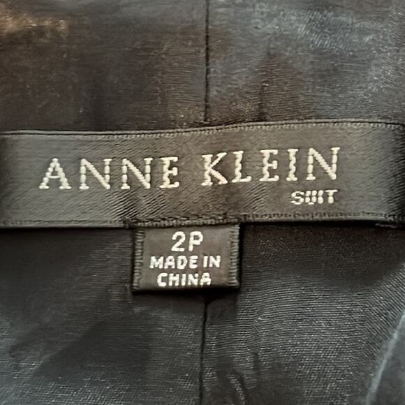 Anne Klein Double Breasted Suit Blazer Jacket Size 2P - Picture 7 of 10